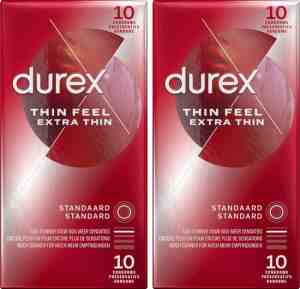 Foto: Durex condooms   thin feel extra dun 10st x2   voordeelverpakking