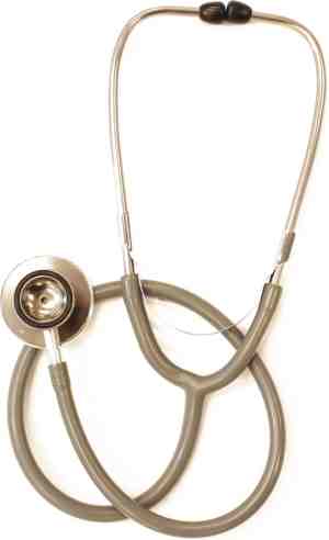 Foto: Stethoscoop voor verpleegkundige   dual   dubbelzijdig   kleur grijs   verpleegster stethoscoop   nurse stethoscope