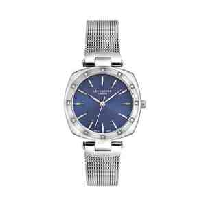 Foto: Lee cooper lc07066 390 horloge analoog dames vrouwen milanese band zilverkleurig blauw