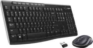 Foto: Logitech mk270   draadloos toetsenbord en muis   qwerty
