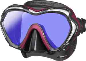Foto: Tusa snorkelmasker duikbril paragon s m1007sqb mdra zwart rood