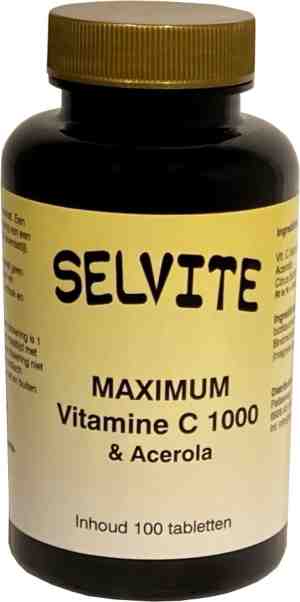 Foto: Selvite vitamine c1000 acerola 100 tabletten