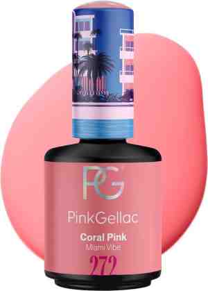 Foto: Pink gellac 272 coral gel lak 15 ml roze gellak nagellak gelnagellak gelnagels producten nails