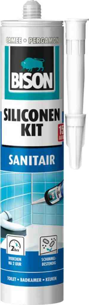 Foto: Bison siliconenkit sanitair koker   camee   310 ml