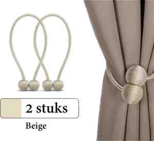 Foto: Fain luxe gordijn embrasse 2 stuks beige ronde vorm gordijnhouders embrasses voor gordijnen gordijn embrasse haak magnetisch gordijnkoord 45 cm lang