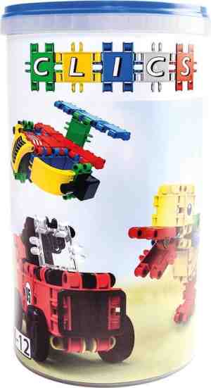 Foto: Clics bouwblokken duurzaam speelgoed gemaakt van gerecycleerde kunststof  bouwset 5 in 1   speelgoed 45678 jaar jongens en meisjes  educatief speelgoed  montessori speelgoed  constructie speelgoed