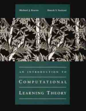 Foto: An introduction to computational learning theory