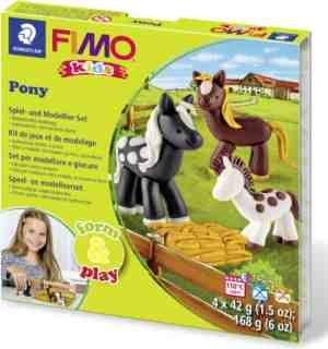 Foto: Fimo kids 8034   ovenhardende boetseerklei   formplay set pony