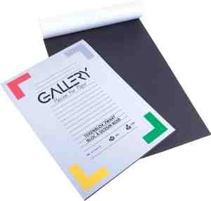 Foto: Gallery zwart tekenpapier ft 21 x 29 7 cm a4 120 g m 20 vel 10 stuks