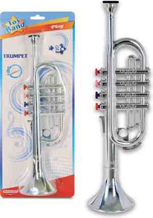 Foto: Bontempi spa trompet   speelgoedinstrument   zilver