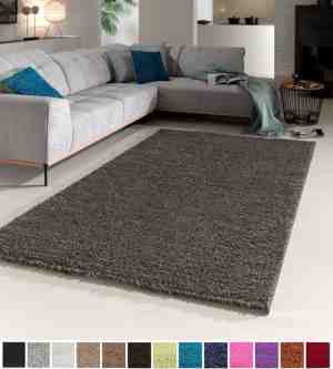 Foto: Flycarpets candy shaggy vloerkleed   80x150cm   grijs   hoogpolig   loper