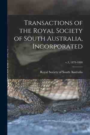 Foto: Transactions of the royal society of south australia incorporated v 3 1879 1880