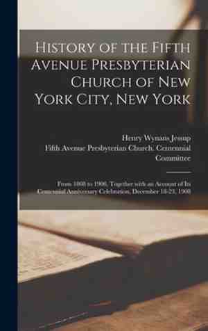 Foto: History of the fifth avenue presbyterian church of new york city new york