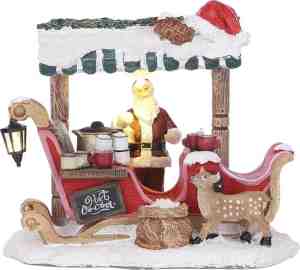 Foto: Luville kerstdorp miniatuur santas hot cacao   l125 x b9 x h11 cm