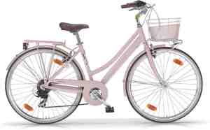 Foto: Meisjes fiets mbm boulevard stads hybride roze 28 inch 6 versnellingen