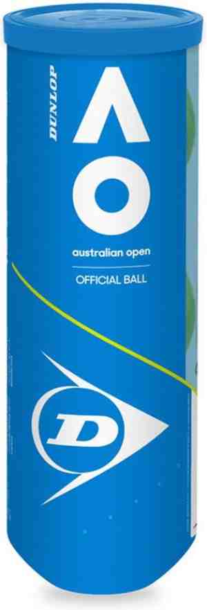 Foto: Dunlop   australian open tennisballen   geel   3 stuks