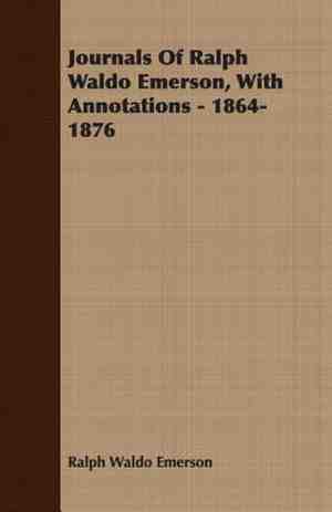 Foto: Journals of ralph waldo emerson with annotations 1864 1876