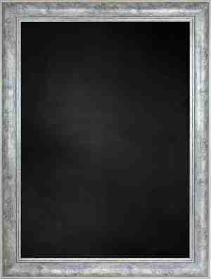 Foto: Zwart krijtbord met polystyrene lijst zwart grijs 71 x 91 cm lijstbreedte 55 mm diep