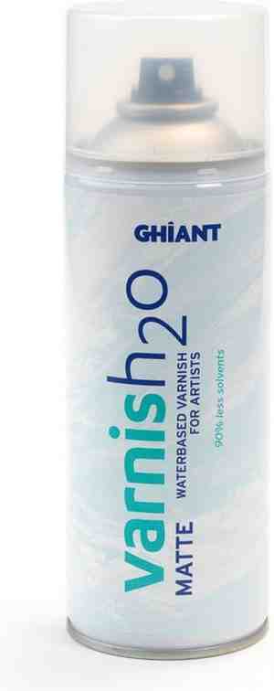 Foto: Ghiant h o vernis watergebaseerde spuitbus mat 400 ml