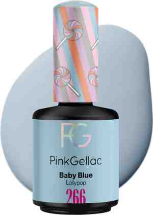 Foto: Pink gellac 266 baby blue gel lak 15 ml blauwe gellak nagellak gelnagels producten nails