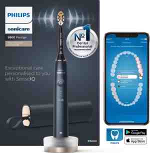 Foto: Philips sonicare prestige 9900 hx999212   elektrische tandenborstel met senseiq   donkerblauw