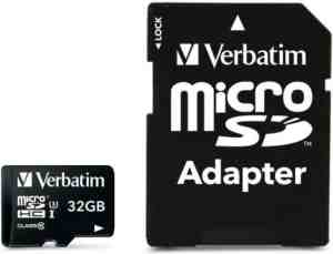 Foto: Verbatim micro sdhc pro 32gb class 10 uhs i incl adapter