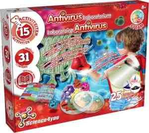 Foto: Science4you   anti virus laboratorium   experimenteerdoos   15 experimenten   stem speelgoed