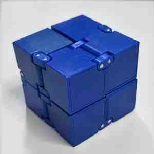 Foto: Pro goods infinity cube blauw fidget toy fidgets speelgoed jongens meisjes anti stress pop it pad stressbal friemel kubus tiktok spinner gadget magic
