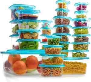 Foto: Freshly contained 38 stuks plastic voedsel containers   bpa vrije herbruikbare opslag dozen set met deksels   luchtdichte containers voor keuken kelder mealprep en lunches   magnetrondiepvries