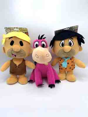 Foto: The flintstones knuffelset van 3 27 cm pluche fred flintstone barney rubble dino flintstones