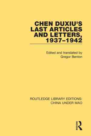 Foto: Routledge library editions china under mao chen duxiu s last articles and letters 1937 1942
