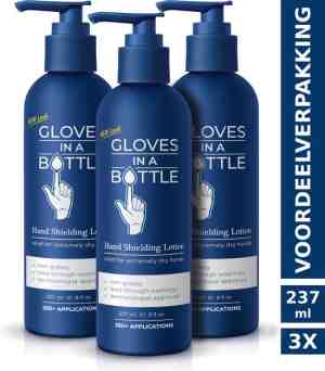 Foto: Gloves in a bottle giab beschermende hydraterende herstellende lotion droge schrale gerriteerde huid voordeelverpakking 3 x 237 ml