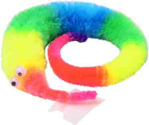 Foto: Speelvriendelijke magische worm magic worm twisty fidget regenboog