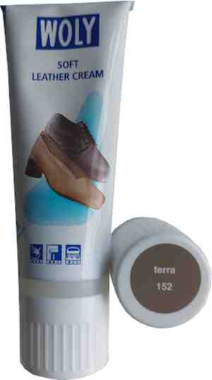 Foto: Woly fashion leather cream soft tube terra 50 ml schoenpoets schoensmeer 