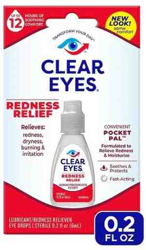 Foto: Clear eyes oogdruppels redness relief   tegen rode ogen   gerriteerde ogen   droge ogen   brandende ogen