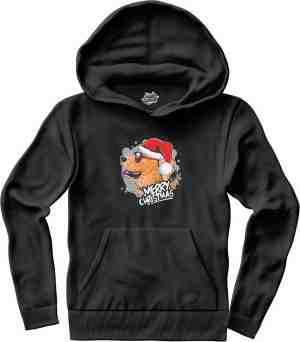 Foto: Merry christmas kerst labrador hoodie heren zwart maat 3xl