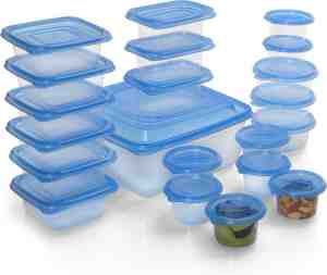 Foto: Freshly contained plastic voedsel containers 21 stuks   bpa vrije herbruikbare opslag dozen set met deksels   luchtdichte containers voor keuken kelder mealprep en lunches   magnetrondiepvries