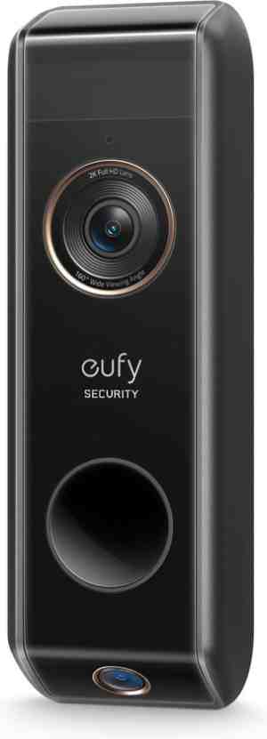 Foto: Eufy security   video doorbell e340 zwartdraadloze video deurbel accu add on   dual motion detection   pakketbeveiliging