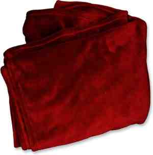 Foto: Unique living fleece plaid enzo   130x180cm   rood