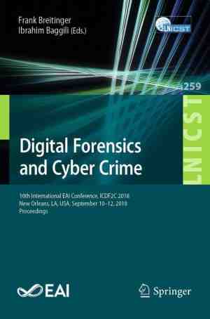 Foto: Lecture notes of the institute for computer sciences social informatics and telecommunications engineering 259   digital forensics and cyber crime