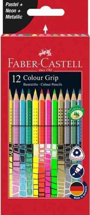 Foto: Faber castell kleurpotloden   pastel neon metallic   12 stuks   fc 201569