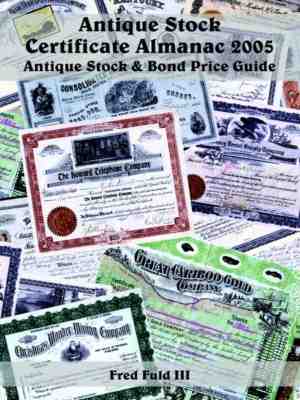 Foto: Antique stock certificate almanac 2005