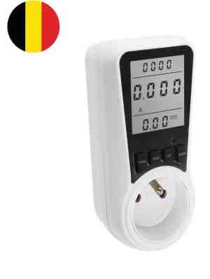 Foto: Premium elektriciteitsmeter energieverbruiksmeter verbruiksmeter kwh meter digitale energiekostenmeter voltagemeter   be