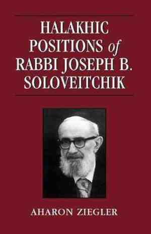 Foto: Halakhic positions of rabbi joseph b  soloveitchik