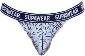 Foto: Supawear pow thong polar bear maat xl heren ondergoed string voor man mannen string