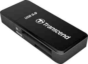 Foto: Transcend usb3 0 sdmicrosd card reader   zwart   supports sdhcuhs i sdxcuhs i microsd microsdhcuhs i microsdxcuhs i