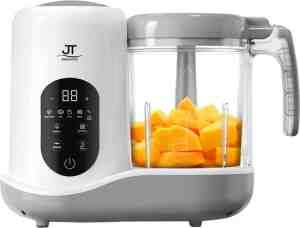 Foto: Jt products baby blender en stomer   baby foodprocessor babycook baby cooker   babyvoedingmaker baby food maker baby food steamer baby stoomkoker stomen blenden ontdooien opwarmen steriliseren