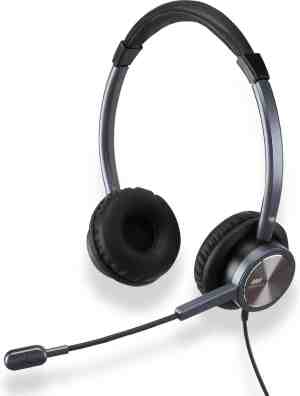 Foto: Nexvoo nextalk uh15 hoofdtelefoon headset bedraad hoofdband kantoor callcenter zwart