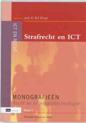 Foto: Monografieen recht en informatietechnologie 1   strafrecht en ict