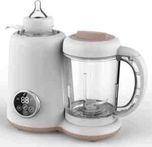 Foto: Baby blender babystomer en blender babyfoodmaker foodprocessor 6 in 1 ontdooien opwarmen stomen mixen hakken pureren  steriliseren